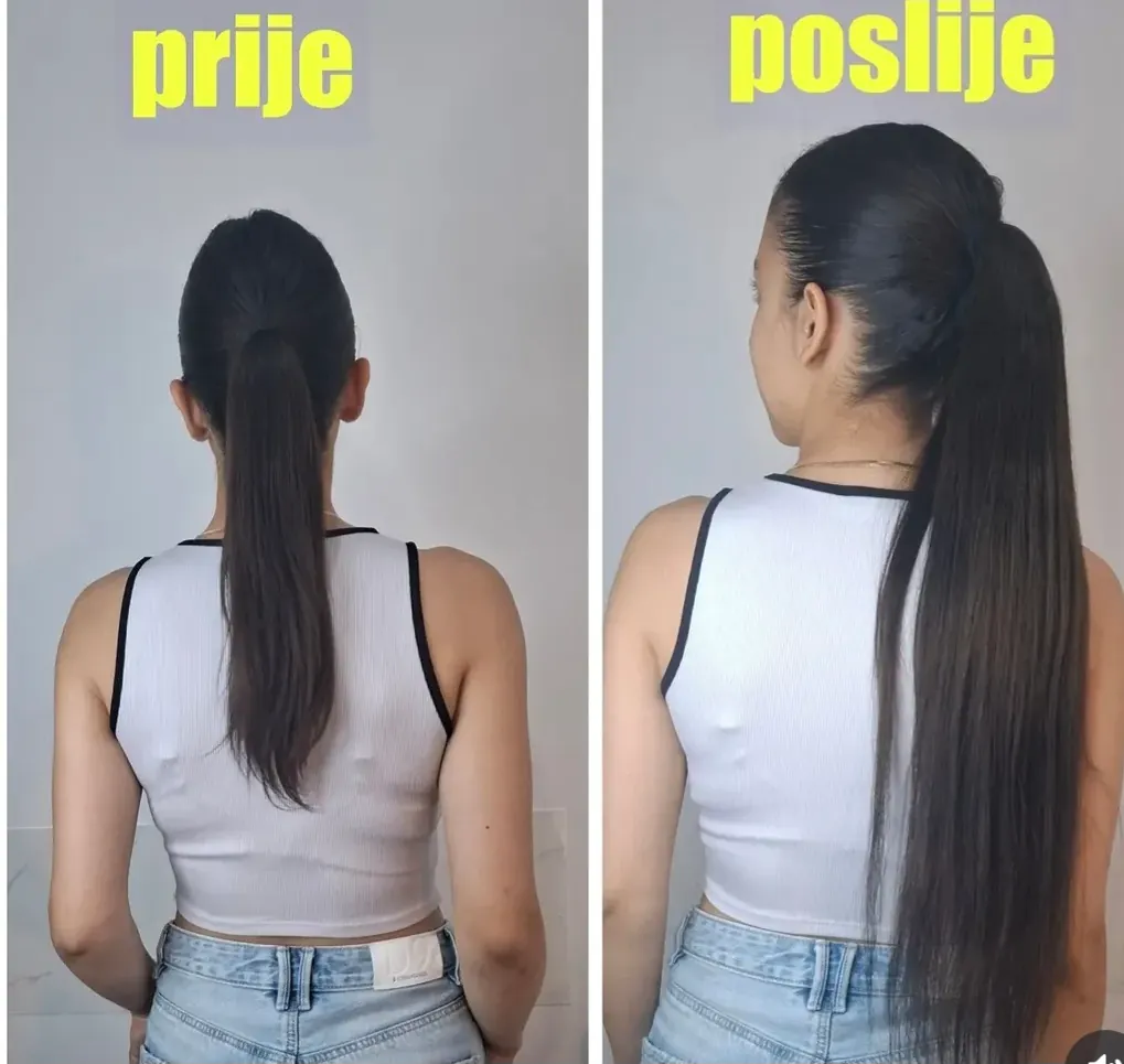 Prije i poslije: kratka kosa dobija dužinu uz umetke od prirodne kose