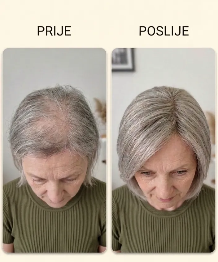 Prije i poslije: sijeda kosa dobija volumen i urednu frizuru uz toper